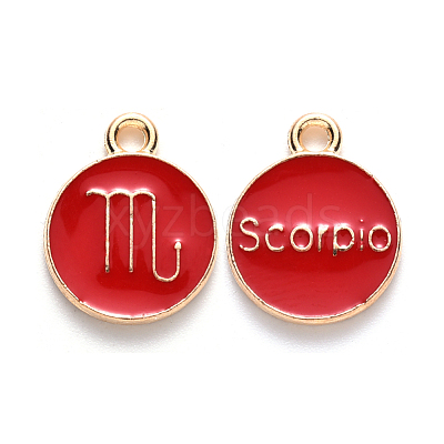 Alloy Enamel Pendants ENAM-S124-01A-07L-1