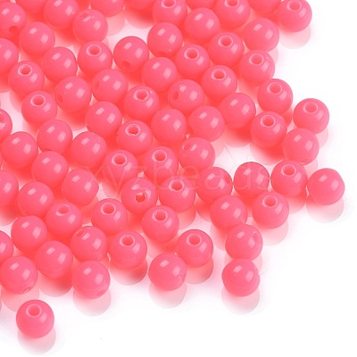 Fluorescent Acrylic Beads MACR-R517-6mm-04-1