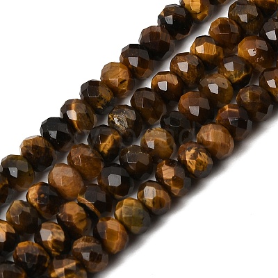 Natural Tiger Eye Beads Strands G-N0179-03-6x4mm-01-1
