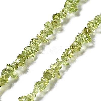 Natural Peridot Beads Strands G-E607-A06-1