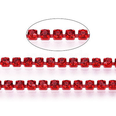 Electrophoresis Iron Rhinestone Strass Chains CHC-Q009-SS12-B07-1
