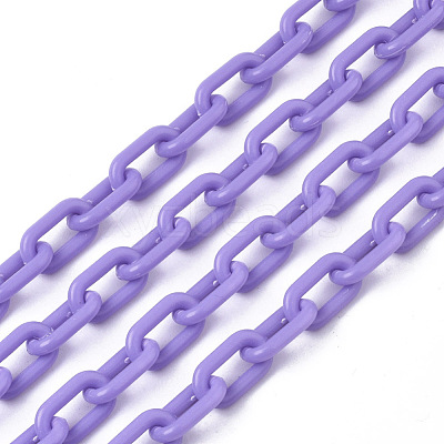 Opaque Acrylic Cable Chains SACR-N010-002E-1