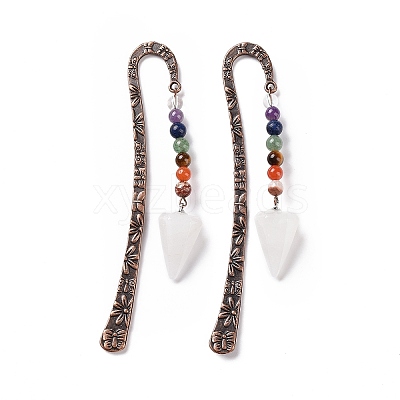 Natural Quartz Crystal Bookmark AJEW-C025-01J-1