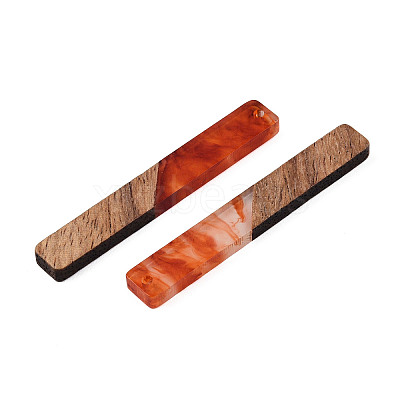 Opaque Resin & Walnut Wood Big Pendants RESI-TAC0017-04A-1