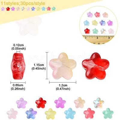 30Pcs Electroplate Glass Beads GLAA-FS0001-98-1