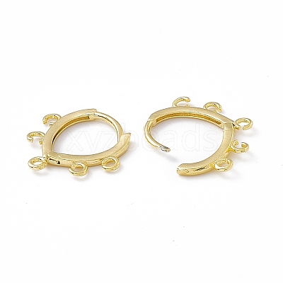 Brass Hoop Earring Findings KK-A172-31G-1