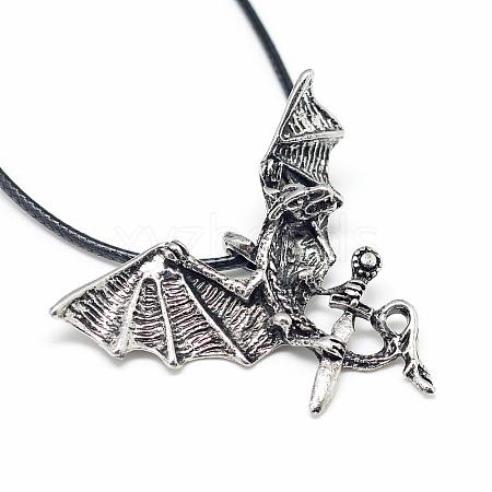 Alloy Pendant Necklaces NJEW-S381-042-1