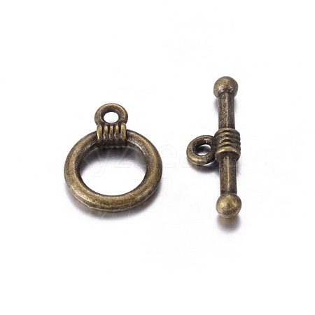 Tibetan Style Alloy Toggle Clasps MLF0034Y-NF-1