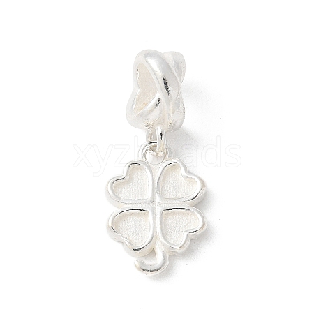 925 Sterling Silver Clover European Dangle Charms STER-H115-09S-1