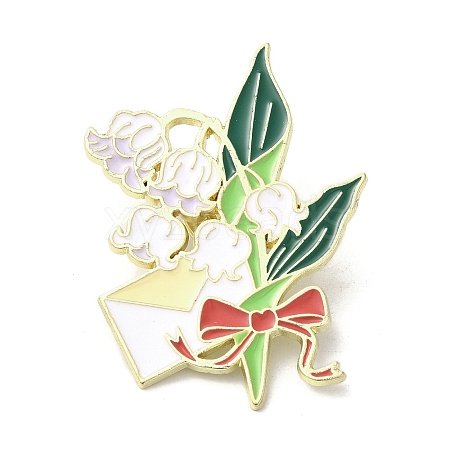 Alloy Brooches JEWB-I032-14G-01-1