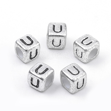 Plated Acrylic Beads PB43C9308-U-1