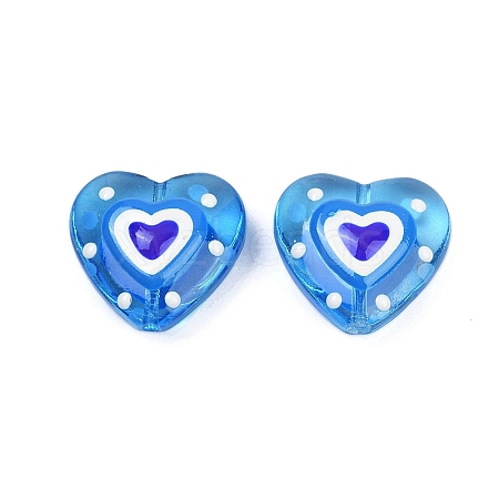 Handmade Lampwork Beads Strands LAMP-R004-06B-09-1