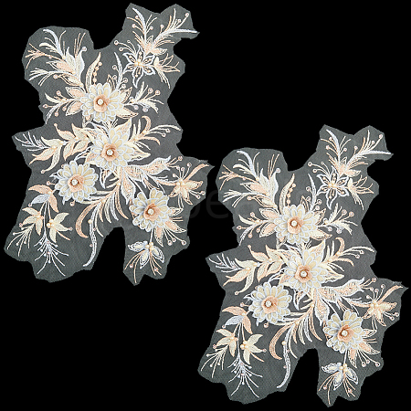Polyester Acrylic Rhinestones Applique embroidery ABS Sequins FIND-WH20019-165A-02-1
