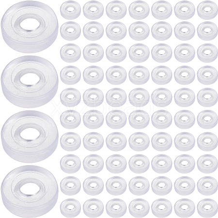 SOFPLATE 120Pcs Silicone Clip on Earring Pads FIND-SP0001-02-1