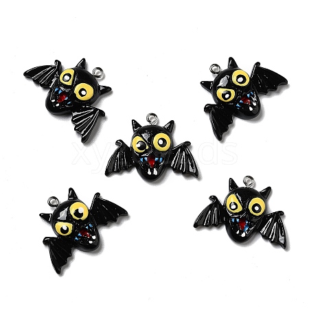 Halloween Opaque Resin Pendants LS-RESI-D055-107P-1