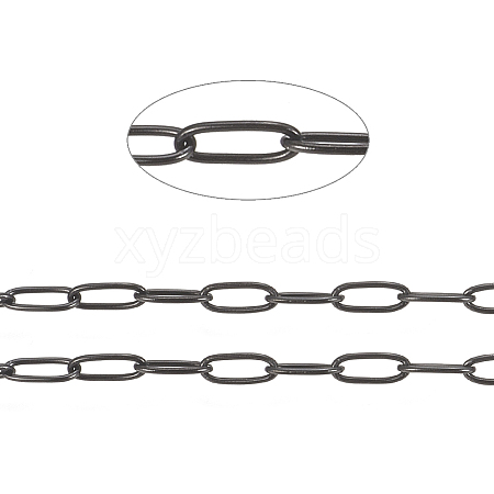 304 Stainless Steel Paperclip Chains CHS-F010-01H-B-1