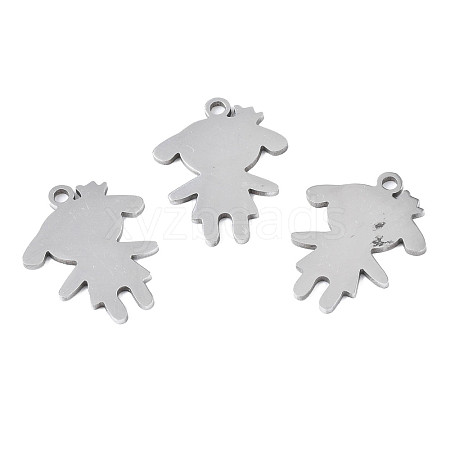 Non-Tarnish 201 Stainless Steel Pendants STAS-T044-271P-1