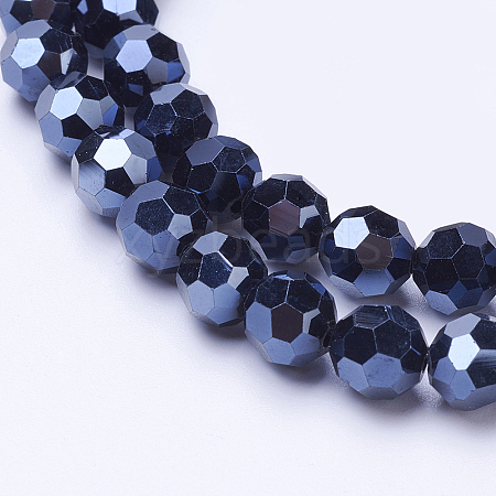 Electroplate Glass Beads Strand LS-EGLA-J042-6mm-F01-1