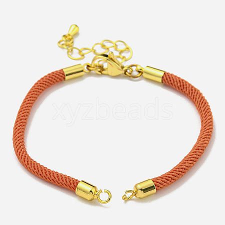Nylon Cords Bracelet Makings Fit for Connector Charms AJEW-P116-02G-15-1