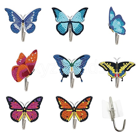 DIY Butterfly Hook Diamond Painting Kits PW-WG95B32-01-1