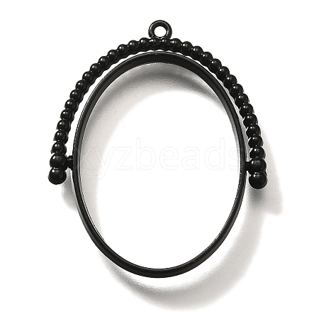 Alloy Open Back Bezel Pendants PALLOY-I223-11EB-1