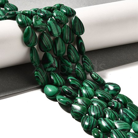 Synthetic Malachite Beads Strands G-I377-A05-1