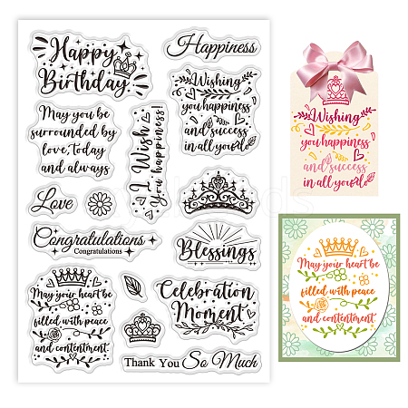 Custom Summer Theme PVC Plastic Clear Stamps DIY-WH0631-0141-1