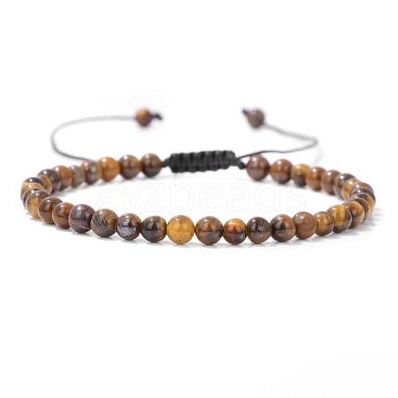 Adjustable Women's Tiger Eye Beaded Bracelet LS-CN3407-49-1