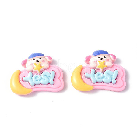 Opaque Resin Cabochons CRES-P023-01C-1