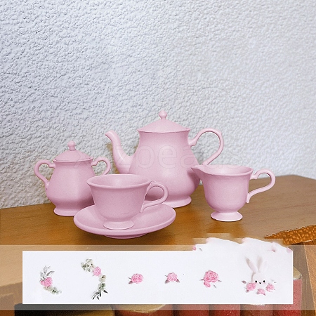 Alloy Tea Set Mini Model PW-WG493BD-03-1