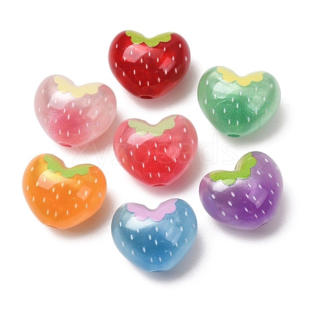 Printed Opaque Acrylic Beads AC-CBAE647-14A-1