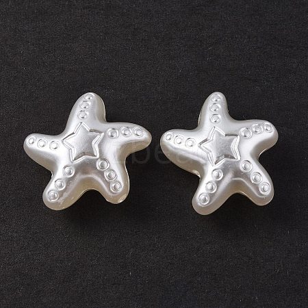 ABS Plastic Imitation Pearl Beads OACR-P007-66B-1