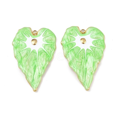 304 Stainless Steel Enamel Pendants STAS-C158-02G-02-1