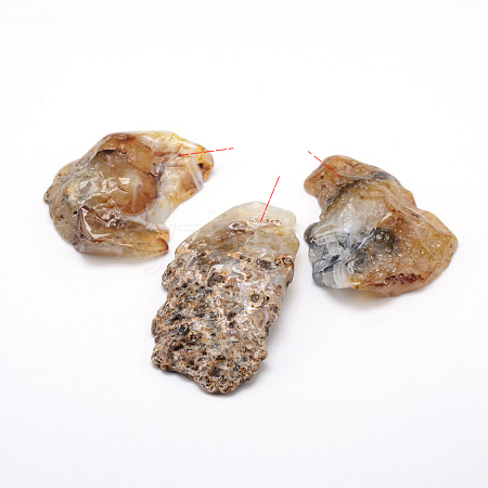 Natural Gemstone Pendants G-J305-06-1
