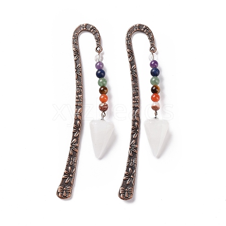 Natural Quartz Crystal Bookmark AJEW-C025-01J-1