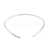 304 Stainless Steel Rhombus Textured Wire Necklace Making MAK-L015-02P-2