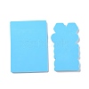 Exercising Women Shaped Straw Topper Silicone Mold Sets DIY-L067-I02-4