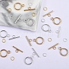 10 Set 2 Colors 304 Stainless Steel Toggle Clasps Set STAS-SZ0001-95-4