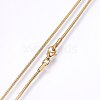 304 Stainless Steel Snake Chain Necklaces NJEW-F226-01G-03-2