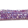 Baking Painted Glass Beads Strands DGLA-F002-05D-1