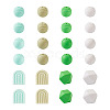 88Pcs 12 Style Silicone Beads SIL-TA0001-21-12