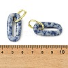 Gemstone Hoop Earrings for Women EJEW-JE07271-6