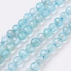 Natural Apatite Beads Strands G-F568-064B-1