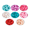 400Pcs 8 Colors Handmade Polymer Clay Beads CLAY-PJ0001-01-18