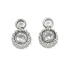 304 Stainless Steel Micro Pave Cubic Zirconia Pendants STAS-I325-024P-1