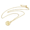 Brass Pendants Necklaces for Women NJEW-B092-05G-3