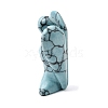 Synthetic Turquoise Angel Figurine DJEW-N006-01A-27-2