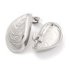 Non-Tarnish Shell Shapes 304 Stainless Steel Stud Earrings EJEW-H013-14P-2