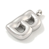 Non-Tarnish 304 Stainless Steel Pendants STAS-C102-16P-B-2