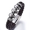 Leather Cord Bracelets BJEW-G603-19-2